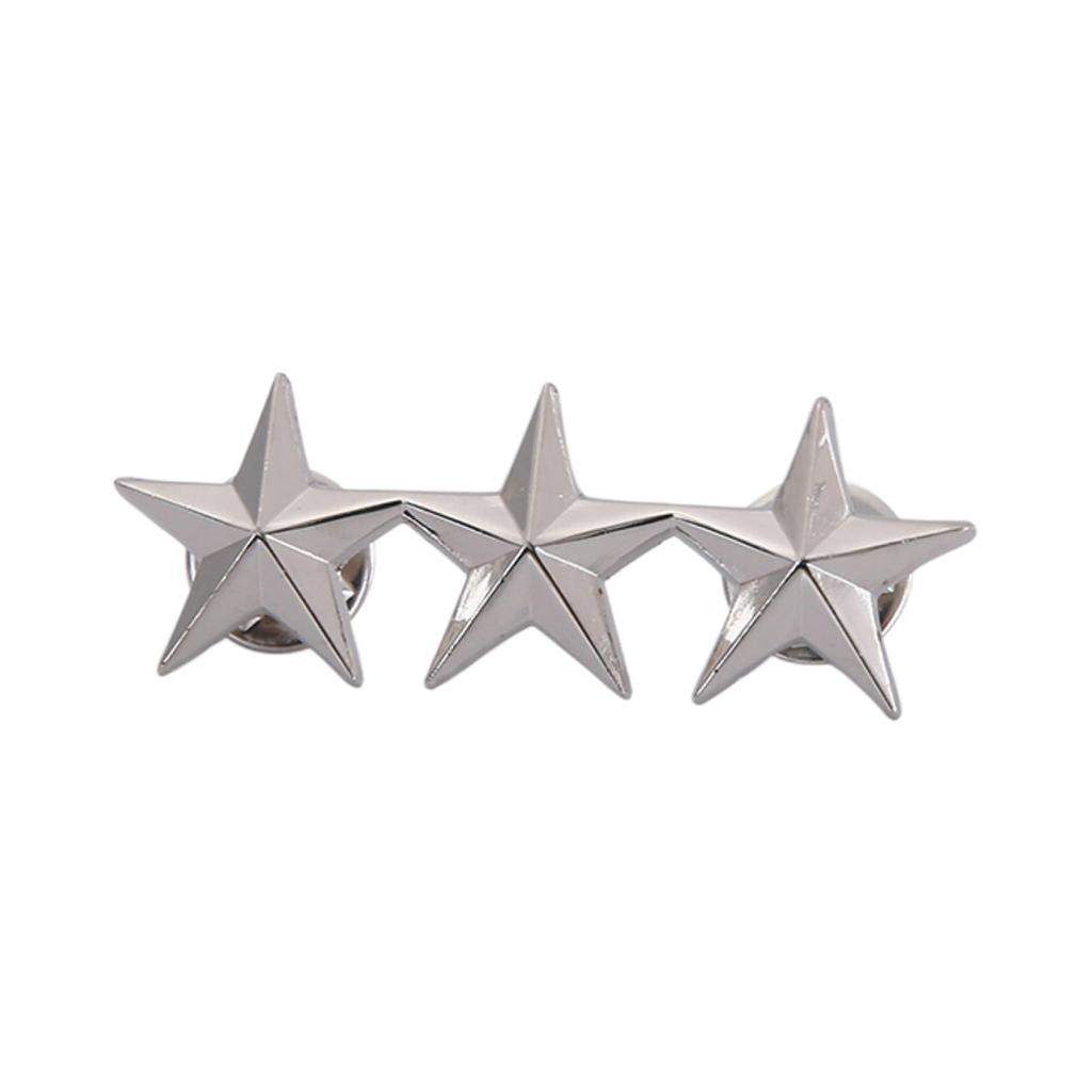 Five-Pointed Star Lapel Pin Collar Brooch Badage Women Men Pentagram Metal Badge Clips Shirt Dresses Bag Ornament