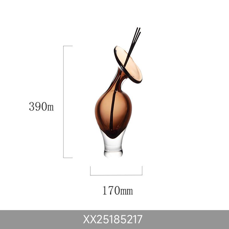 Абстрактная стеклянная ваза Изогнутый рог Прозрачная стеклянная бутылка Ваза для цветов Гидропоника Террариум Бутылка для ароматерапии Цветочный горшок