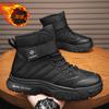 Snow boots winter piled thickened high-top cotton boots non-slip thick-soled outdoor warm and cold-proof cotton shoes