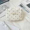 56171 Striped Love Cosmetic Bag Portable Travel Large Capacity Washing and Makeup Sub-packaging Small Square Bag Storage Bag