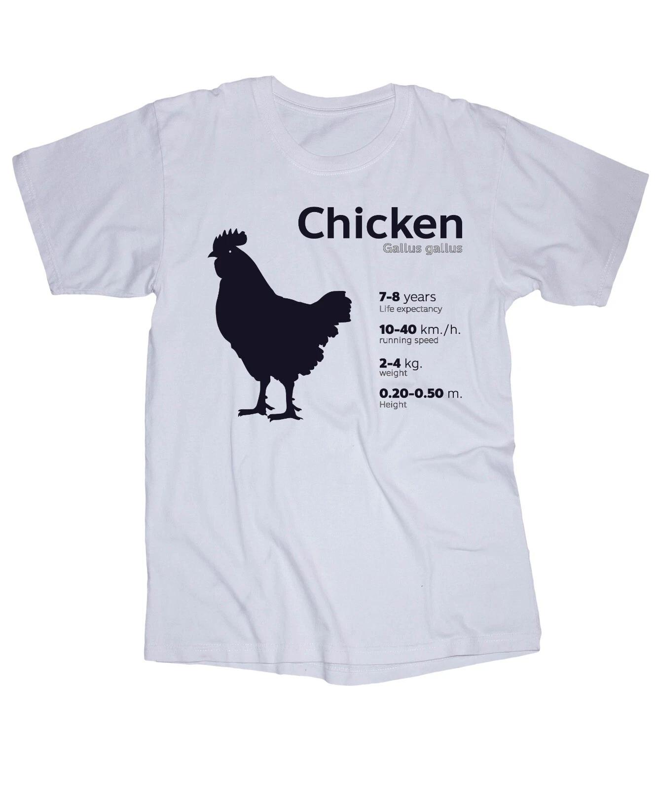 

Chicken Rooster Farm Ranch Eggs chicken facts White T-shirt M