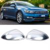 1Pair Matte Chrome Rearview Side Mirror Cover House Cap Shell Lid For Volkswagen VW Passat B8 Variant 2015 2016 2017 2018