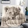 Cute Jaguar Print Flannel Blanket, High quality Comfortable for All Seasons, Home Decor, Warmth and Comfort, Perfect for Christmas Gifts