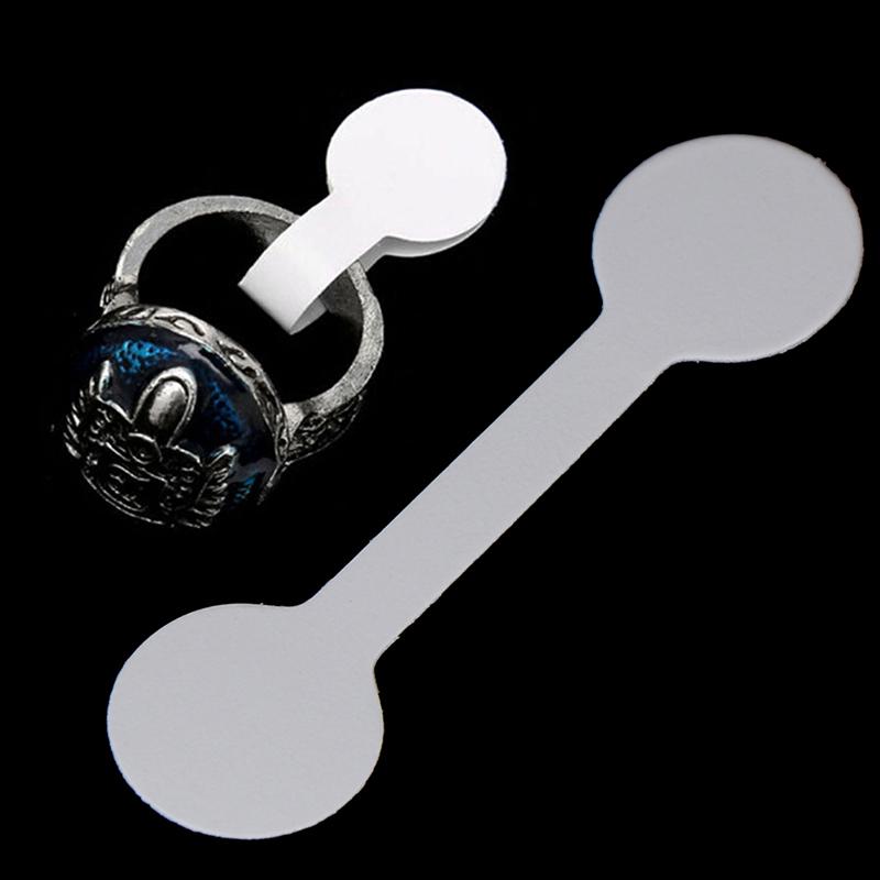 50/100Pcs Round Blank Price Tags Necklace Ring Jewelry Labels Paper Stickers