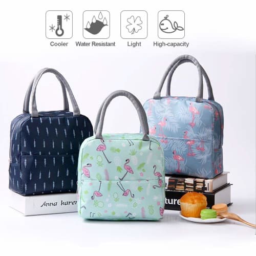 Insulated Lunch Bag, Foldable Tote Bag, Lunch Storage Box, Wide Opening, Insulated Cool Lunch Bag, Waterproof, Thermal, Leak-Proof, Lunch Organizer fo