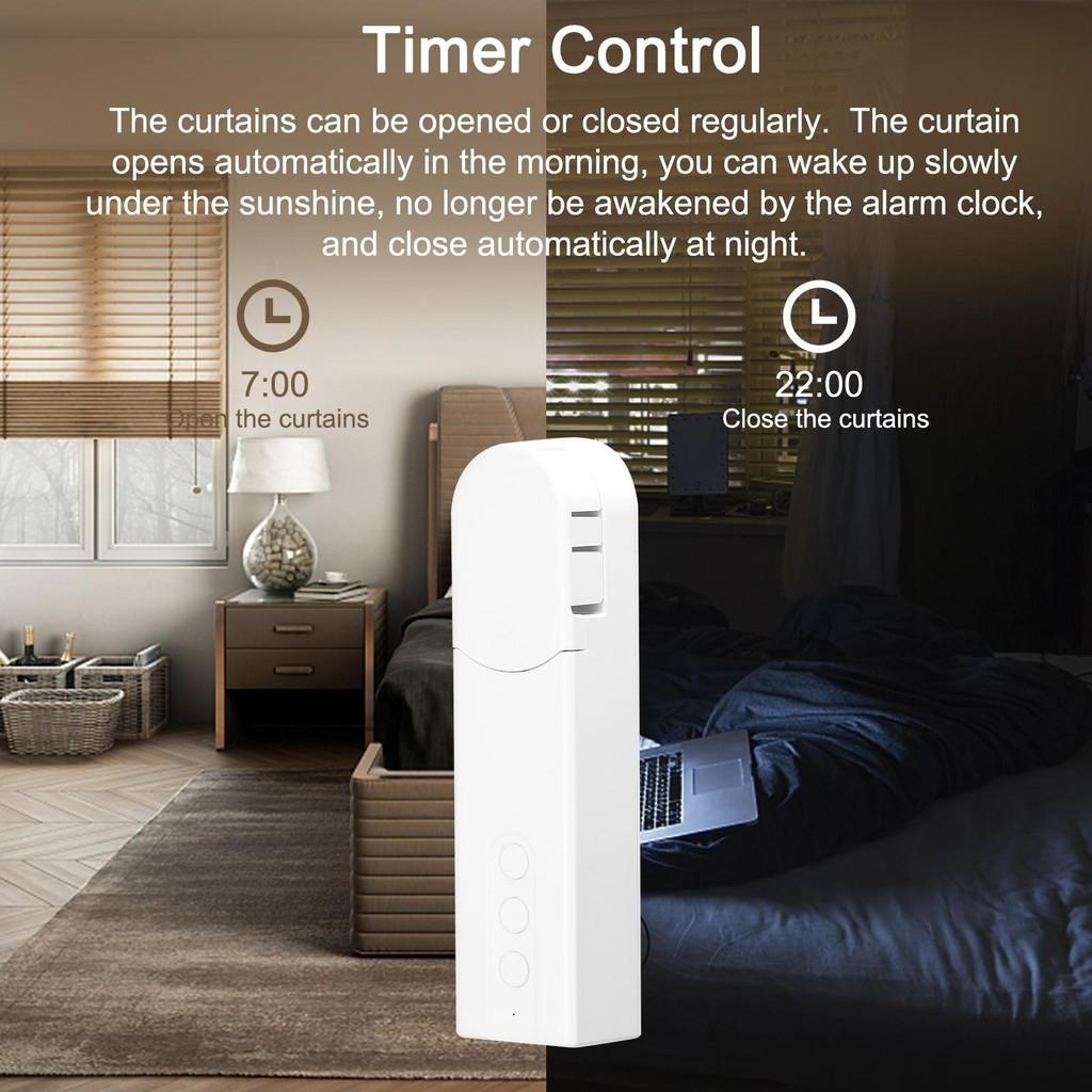 WiFi Intelligent Pull Bead Curtain Motor Electric Roller Blinds Driver No Wiring Support APP Remote Control Timer