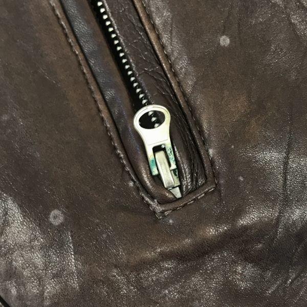 Leather Jacket/Riders Jacket Brown Soft Genuine Leather Sheepskin? Men’s XS/34(USED)