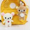 Kawaii Erdbeere Rilakkuma Plüschtier Anime Teddybär Rilakkuma Bär Verkleidung Waschbär Plüschtiere Plüschtier Stofftier Kind Geschenk
