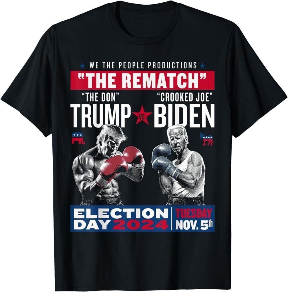 2025/The Rematch The Don And Crooked Joe Pro Trump 2024 T-Shirt Unisex T-Shirt XL