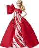 Mattel Barbie 2019 Holiday Doll with Red and White Blonde Curls - Collector Gown,