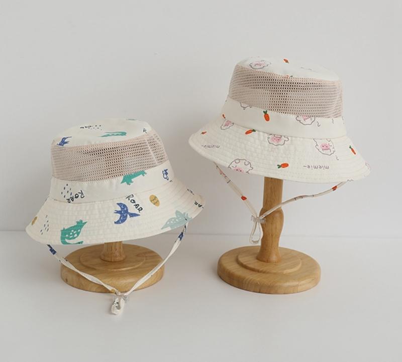 Chapeau Bob Queue de Cheval Élégant Respirant Chapeau de Pêcheur pour Enfants Joli Chapeau de Forme pour Plage Camping