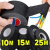 25m Cinta Eléctrica Resistente al Calor Aislamiento para Haz de Cables Cableado Automotriz Envoltura de Tela Impermeable Cinta Adhesiva para Cables