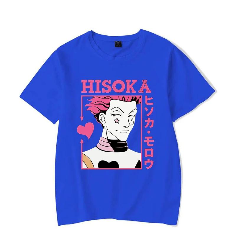 New Hot Anime Hisoka Printed Shirt Women's Men's Casual Personality T-shirt Y2k Summer T-shirt Tops