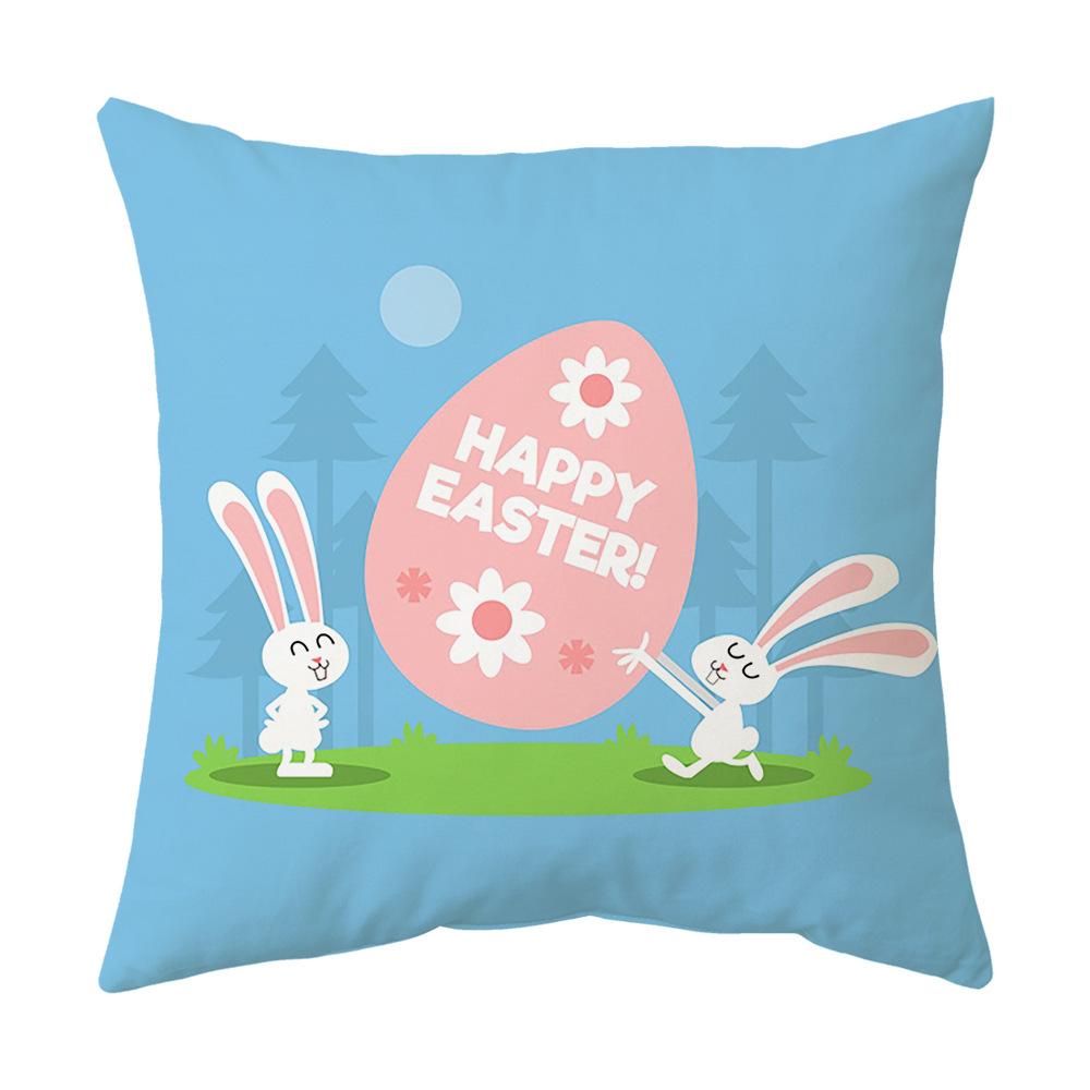 Easter Pillow Cover Cartoon Sofa Cushion Cover Office Waist Cushion Cover