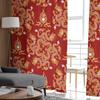 Dragon Red Background Tulle Curtain For Living Room Bedroom Kitchen Decoration Window Voiles Tulle Curtain