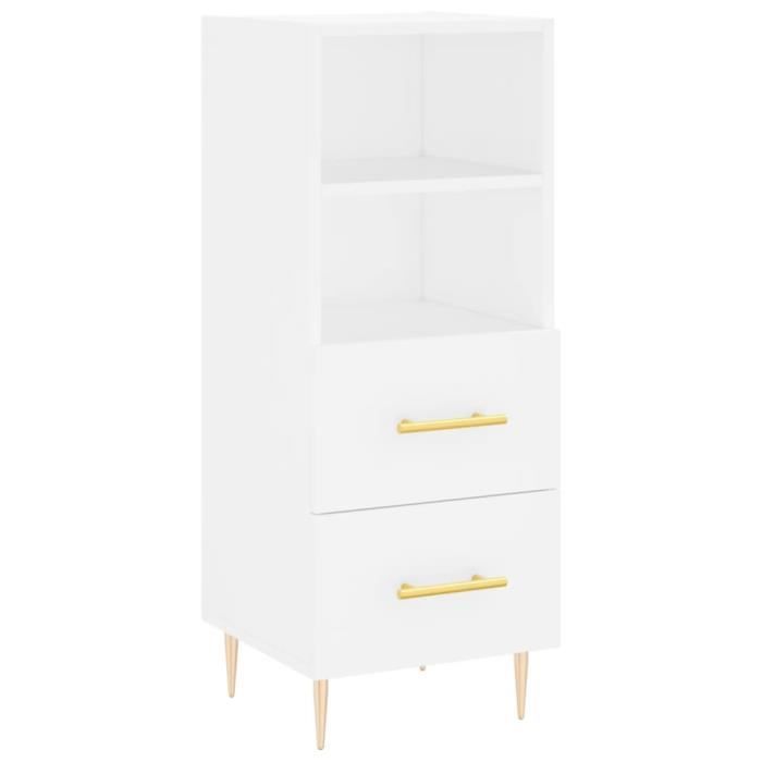 VidaXL Buffet blanc 34,5x34x90 cm bois d'ingénierie 828652