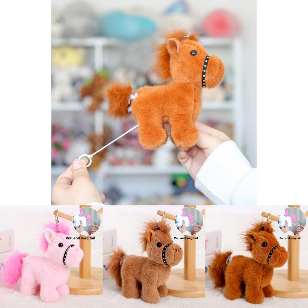 Pony Plush Keychain With Short Plush Material Perfect For Gifts And Bags