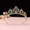 Black Baroque Crown Tiara Bride Eighteen Female Bar Mitzvah Birthday Princess Crown