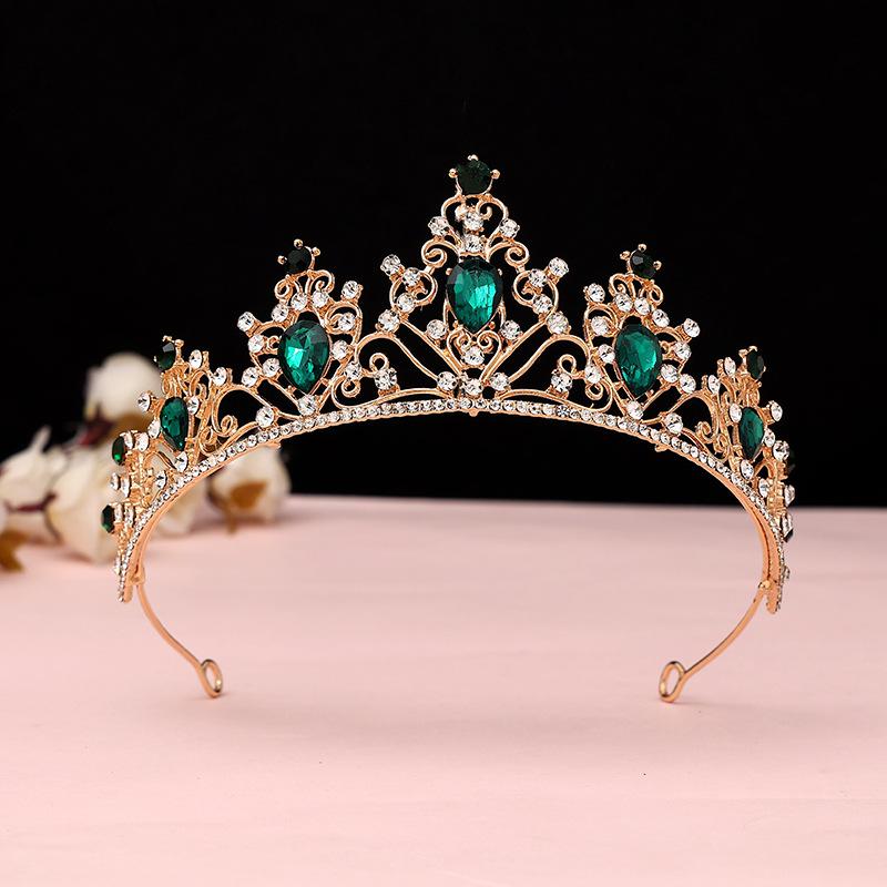 Black Baroque Crown Tiara Bride Eighteen Female Bar Mitzvah Birthday Princess Crown