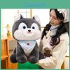 Plüschtier Husky mit kurzem Kunstfell für Kinder und Mädchen Geschenk