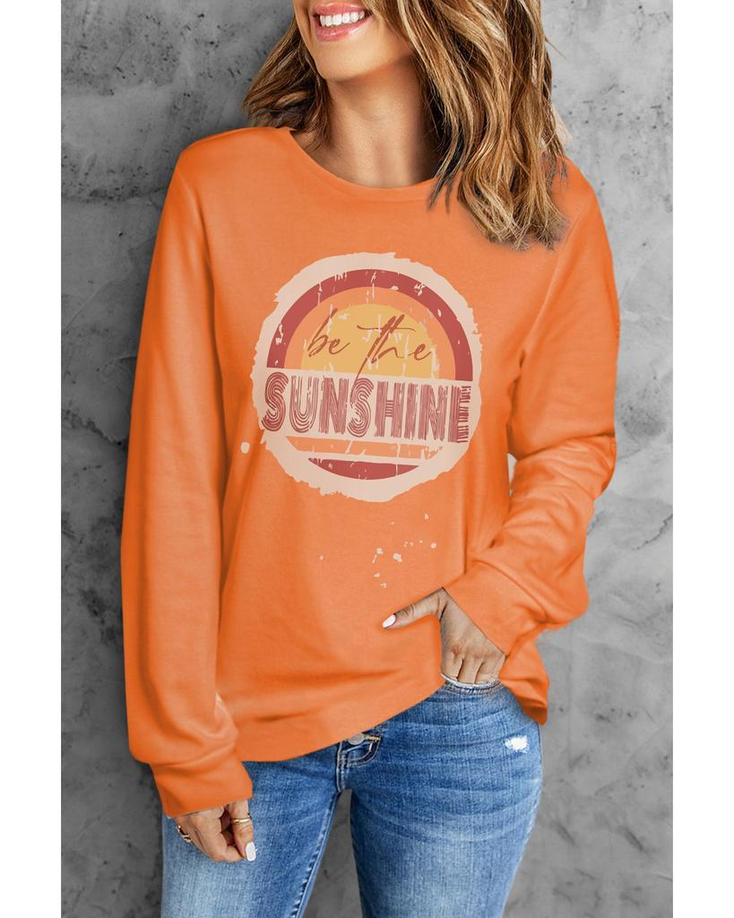 Azura Exchange Graphic Print Long Sleeve Top