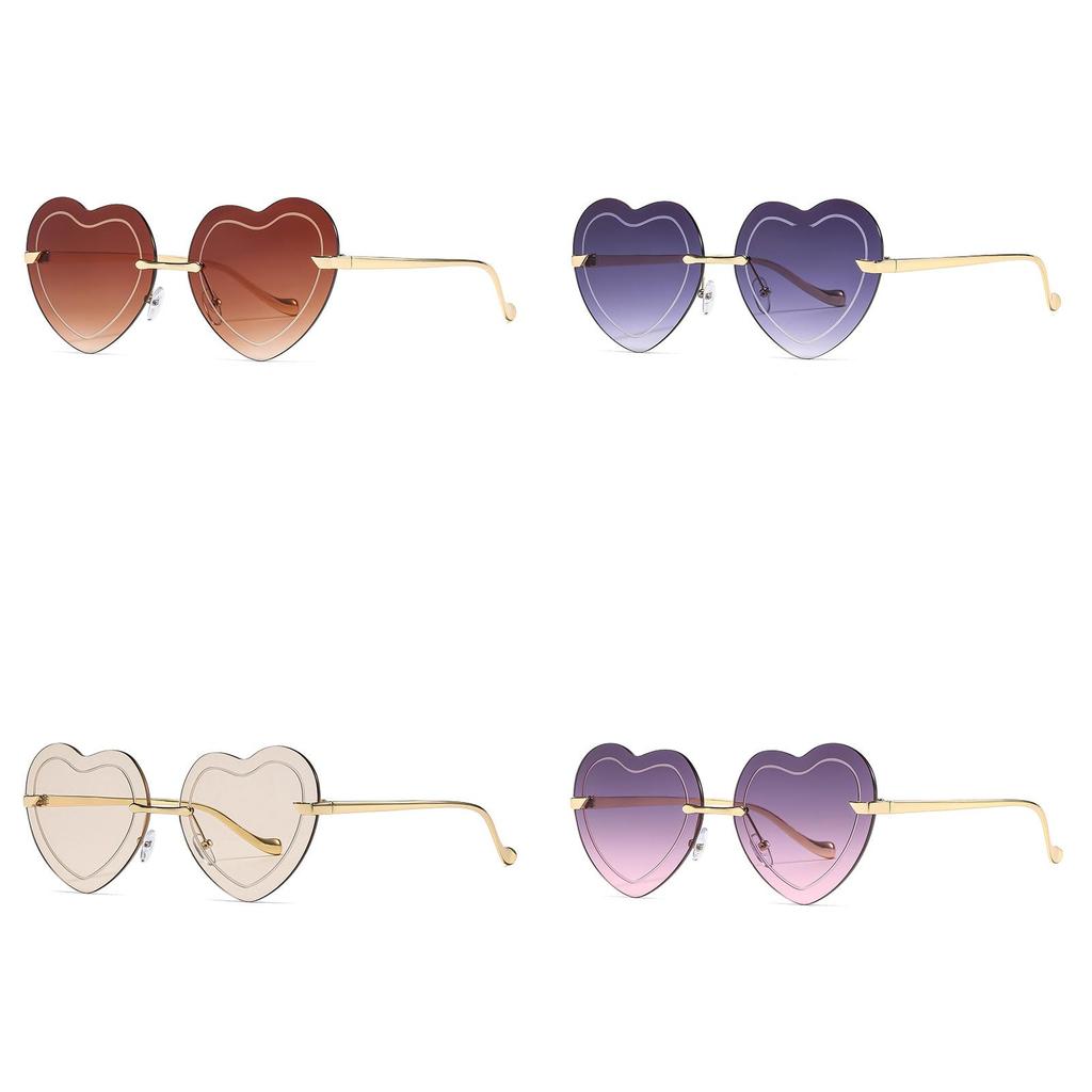 Womens Heart Shaped Sunglasses Uv400 Polarized Outdoor Fashion Accessory For Summer