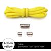 Elastic No Tie Shoelaces Semicircle Shoe Laces For Kids and Adult Sneakers Shoelace Quick Lazy Metal Lock Laces Shoe Strings