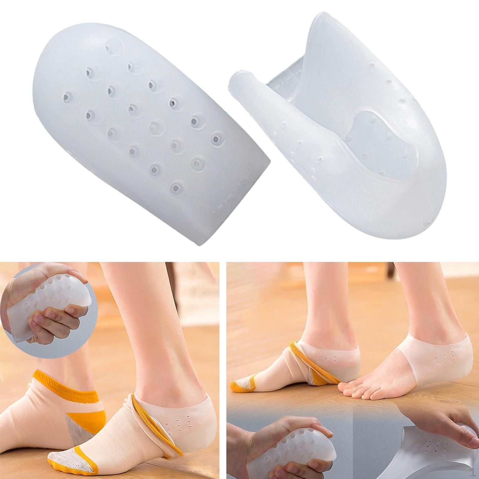 

2 шт. гелевые рукава для увеличения высоты, прозрачная невидимая мягкая подушка с разной длиной ноги, каблук 5.0CM