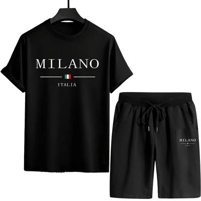 Italy Print T-shirt and Shorts Men's Tracksuit Urban Casual Fashion Short Sleeve Sportswear Spring Summer Male T-Shirts Co-ords