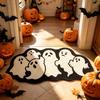 Halloween Alien Ghost Bat Black Cat Door Mat Cute Anti slip Entry Floor Mat Pumpkin Witch Entrance Foot Mat Home Decor