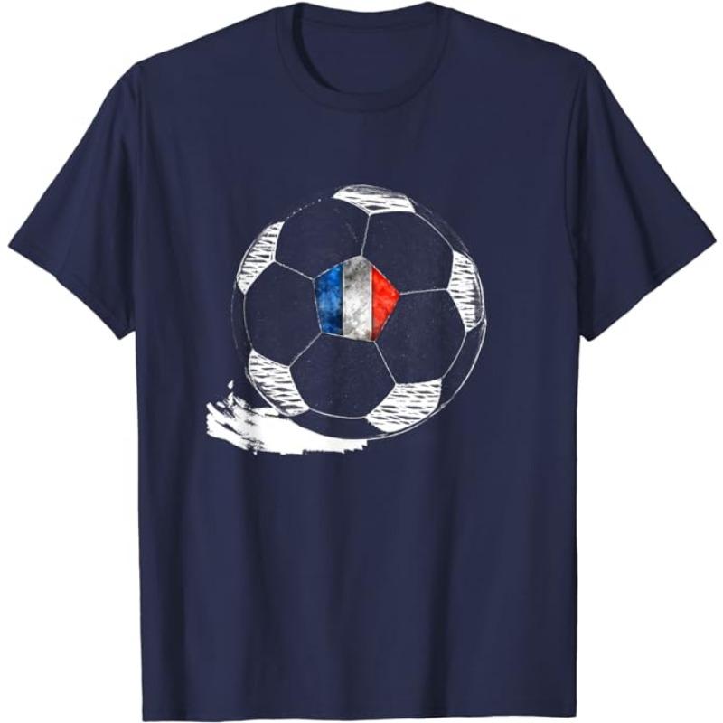 Soccer France Flag T-Shirt French Pride Tee France Football Two Stars Third Loading Clothes Frenchman Sport Foot Fan Team Jersey
