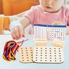 Interaction Montessori Wooden Rope Board Thinking Training Graphical Educational Toys  Social Games