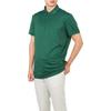 J.Lindeberg Round Neck Pattern Printed Button Short Sleeve Polo Shirt Men polo shirts Green GMJT07624-M490