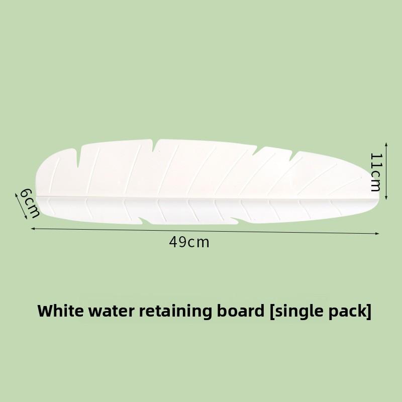 

Suction cup sink water retaining plate, kitchen countertop anti-splashing water, bathroom washstand extended sink water retaining strip белый