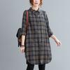 Vintage Long Sleeve Loose Fit Women S Skull Pattern Shirt