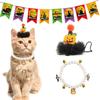 New Halloween Cat Collars Kawaii Elastic Dog Necklace Pumpkin Cute Halloween Decoration