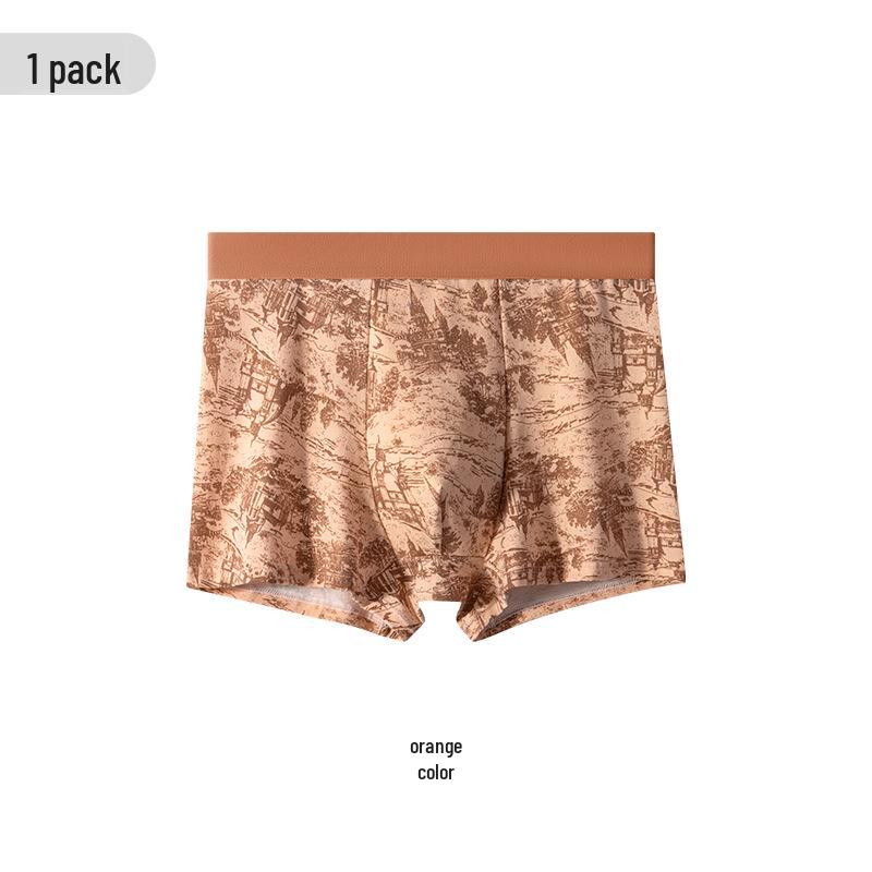Herren Reine Baumwolle & Maulbeerseide Antibakterielle Boxershorts – Atmungsaktiv, Elastisch, Bequem Neuer Stil