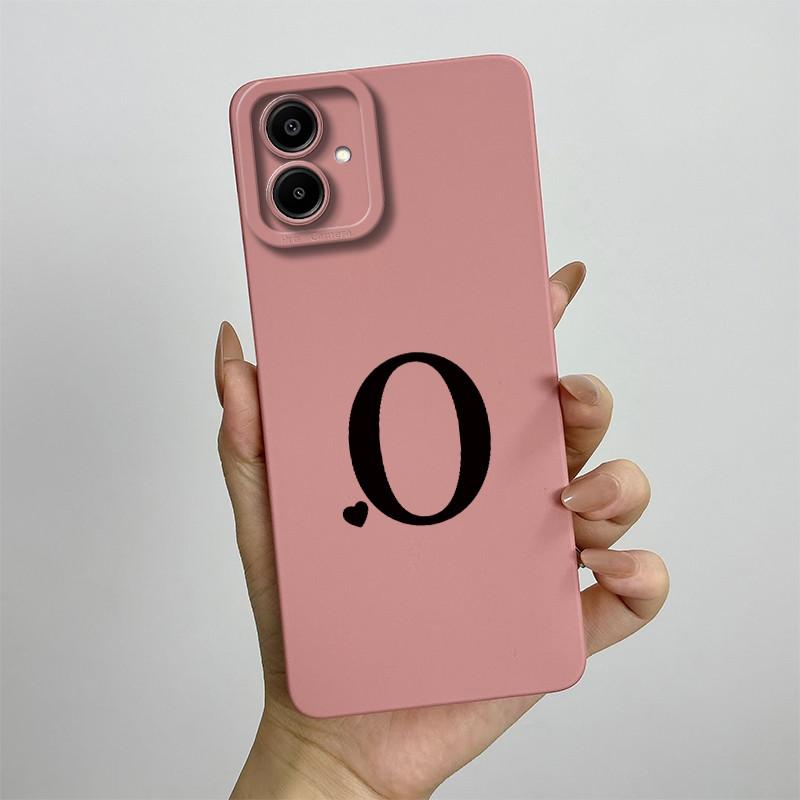 Case For Samsung A07 Cute Lover Letters Soft Phone Back Cover For Galaxy A07 4G Full Protection Liquid Silicone Shockproof Funda