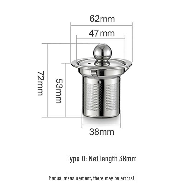 

Stainless Steel Tea Strainer Mesh Separator for Teapots Stainless Steel