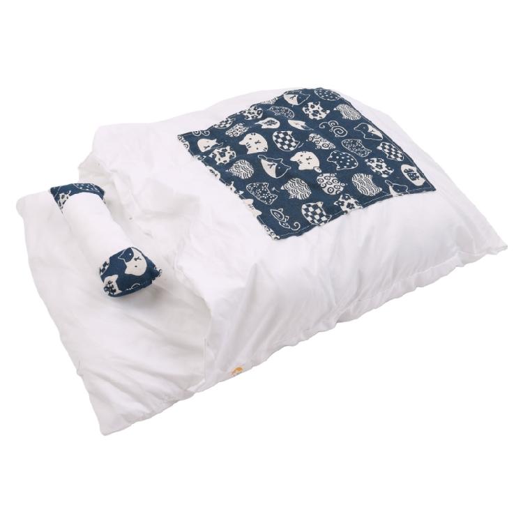 Cat Cave Bed Sleeping Bag Self-Warming Calming & Cosy Pad Cushion with Pillow