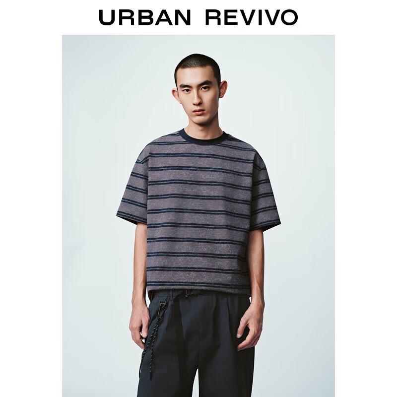 UR Men s Retro Striped Short-Sleeve T-Shirt