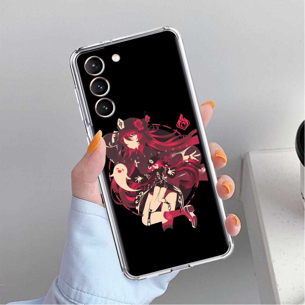 Anime Genshin Impact Clear Case For Samsung Galaxy S22 S20 FE S21 S10 S9 Plus Note 20 Ultra 10 Lite Transparent Phone Shell