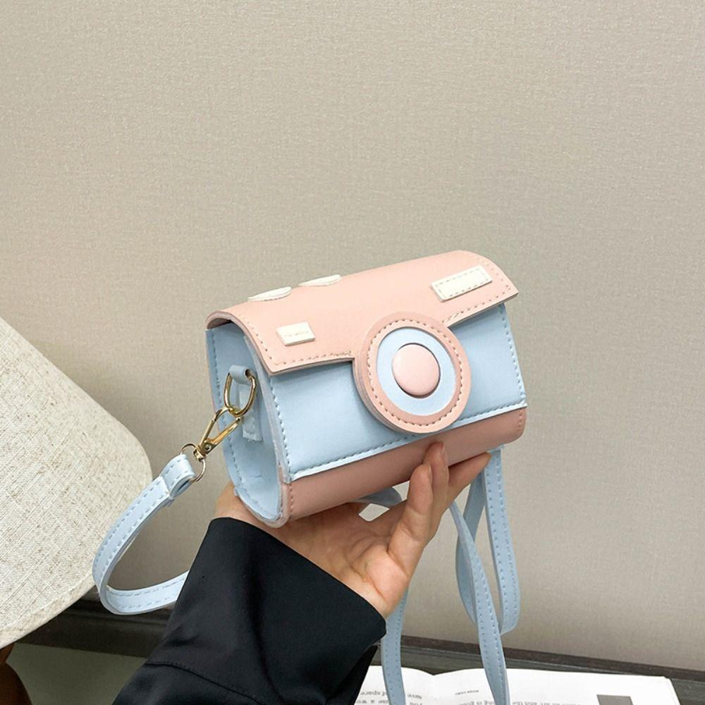 

Small Bag Funny Square Bag Mini Contrast Color Crossbody Bag Casual Camera Shoulder Bag Women рожевий/зелений