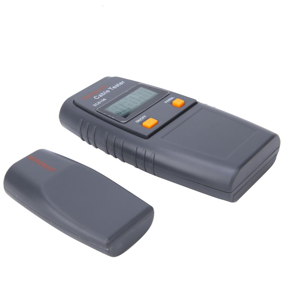 SC6106 LAN Network Wire Cable Tester Electrical Line Finder Testing with LCD Display