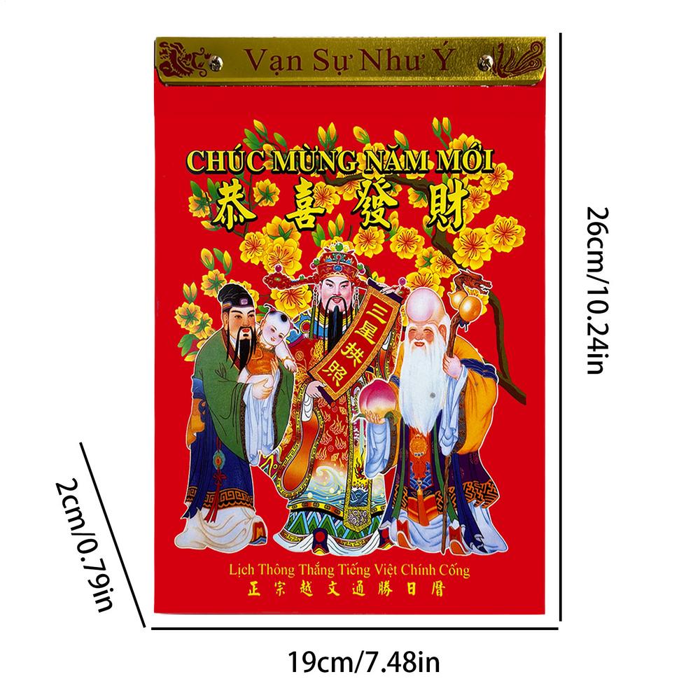 

Calendar For Traditional Tear-Off Vietnamese Planner Traditional Yearly Wall Calendar For Schedule Appointment Home