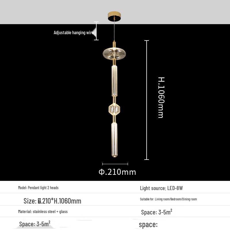 Роскошный стеклянный одноламповый люстра с узором "Снежинка и полоска"
