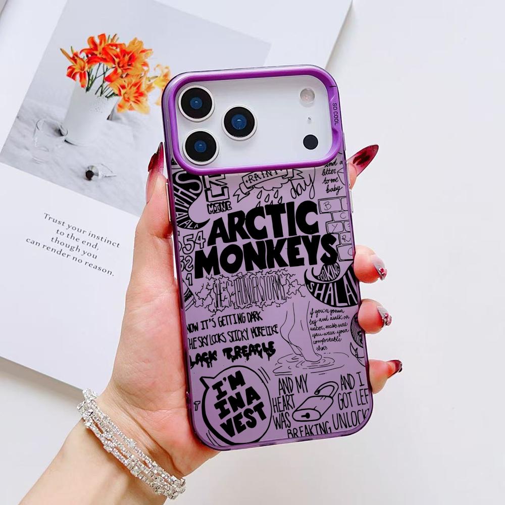 Band A-Arctic M-Monkeys Phone Case For iPhone 17 16 15 14 13 12 11 Pro Max Air Matte Laser Aurora Shockproof Funda