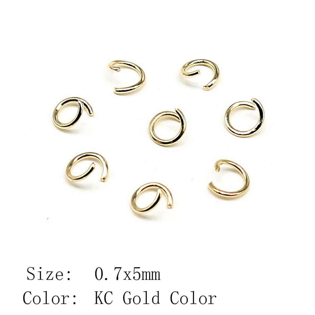 Wedding Anniversary Jewelry Materials Open Jump Rings 5 Colors 6 Sizes Accessories Parts Souvenir Accessories Parts
