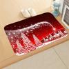 40X60Cm Christmas Outdoor Doormat Merry Christmas Tree Door Mat Red Non-Slip Floor Mats Decorative Entrance Door Rugs