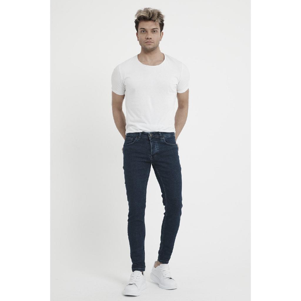 Men's Light Blue Slim Fit Lycra Skinny Leg Jeans